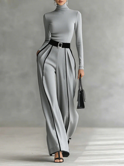 Vera™ | Conjunto elegante com detalhe de contraste
