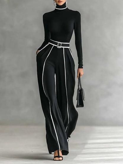 Vera™ | Conjunto elegante com detalhe de contraste