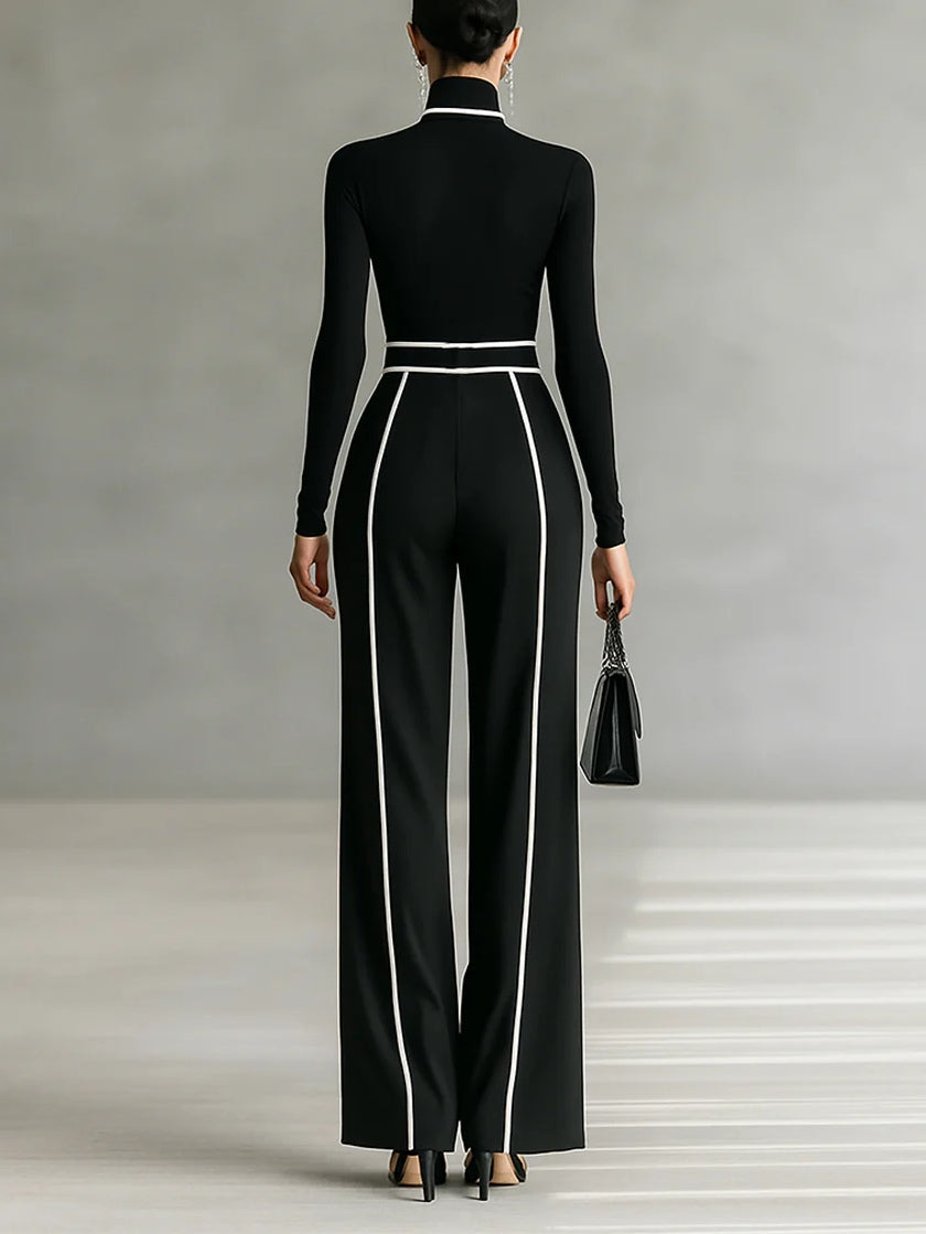 Vera™ | Conjunto elegante com detalhe de contraste