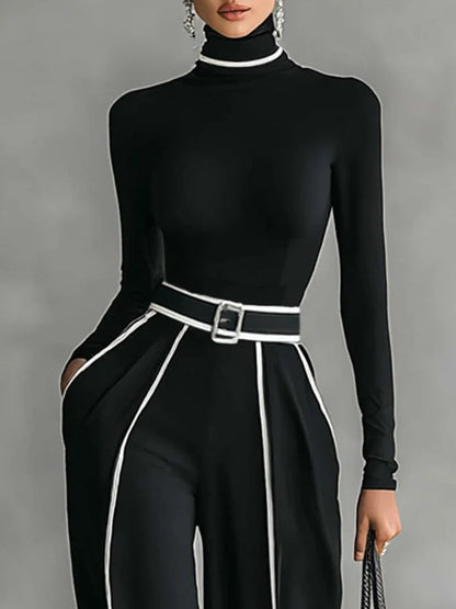 Vera™ | Conjunto elegante com detalhe de contraste