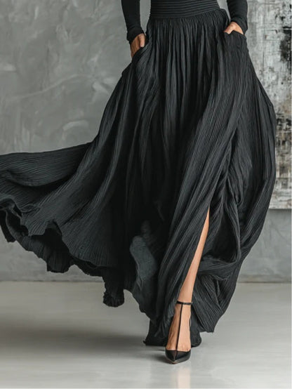 Eva™ | Conjunto elegante com saia plissada