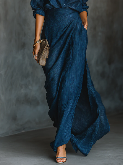 Sara™ | Conjunto elegante com saia longa