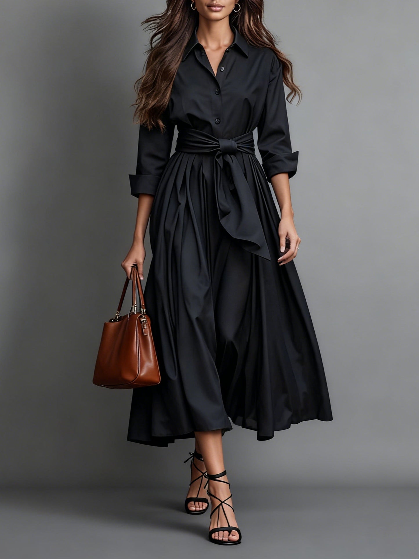 Marise™ | Elegante Vestido Maxi com Detalhe de Laço