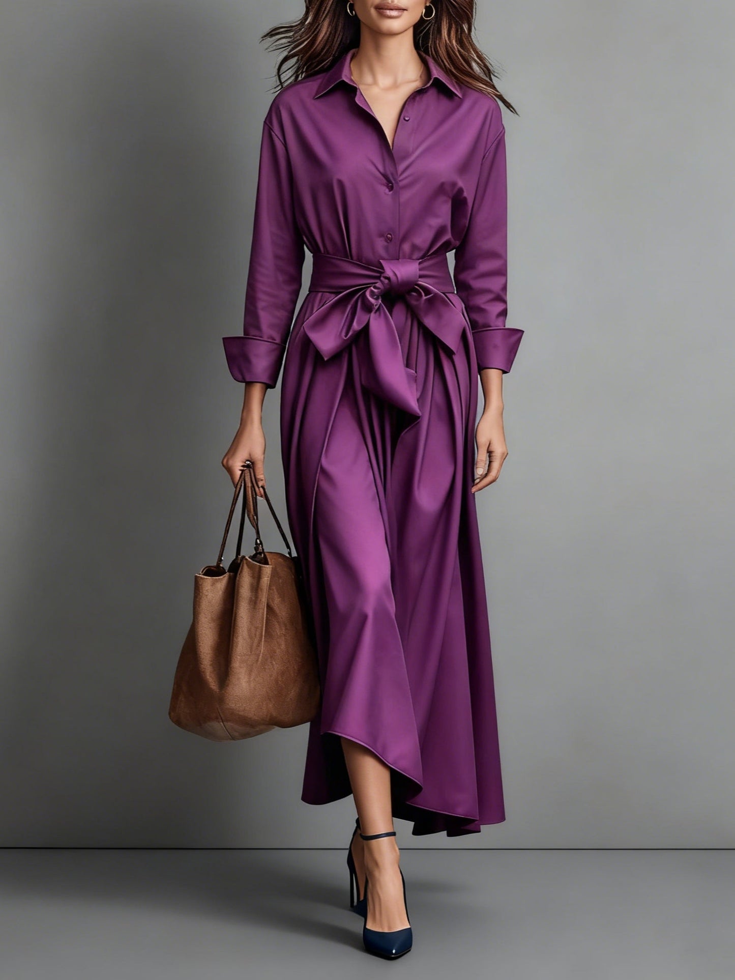 Marise™ | Elegante Vestido Maxi com Detalhe de Laço