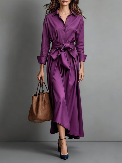 Marise™ | Elegante Vestido Maxi com Detalhe de Laço