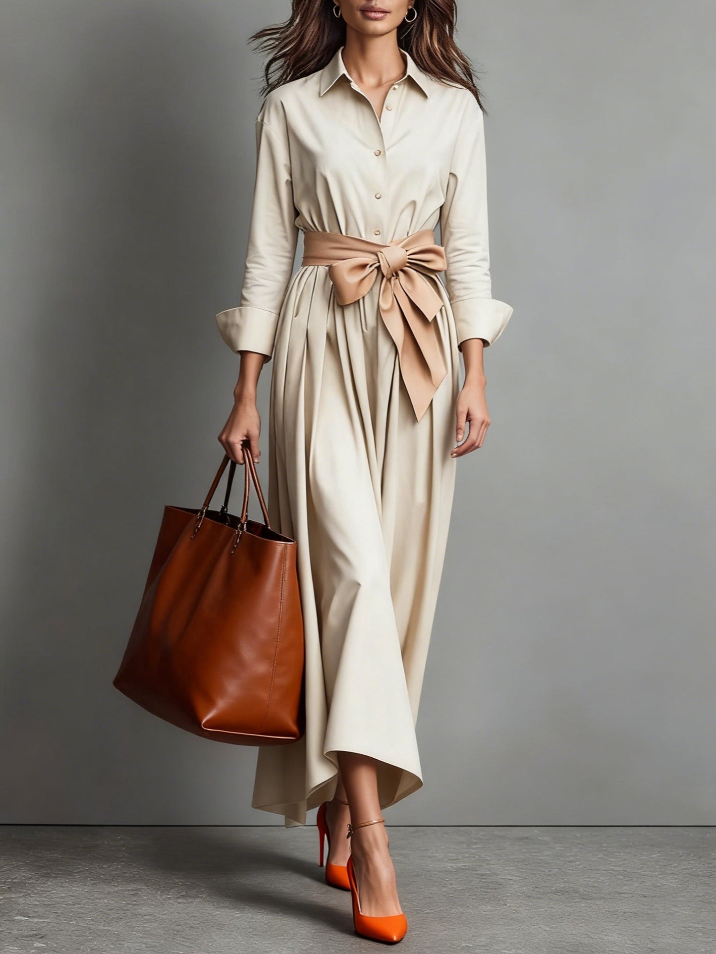 Marise™ | Elegante Vestido Maxi com Detalhe de Laço