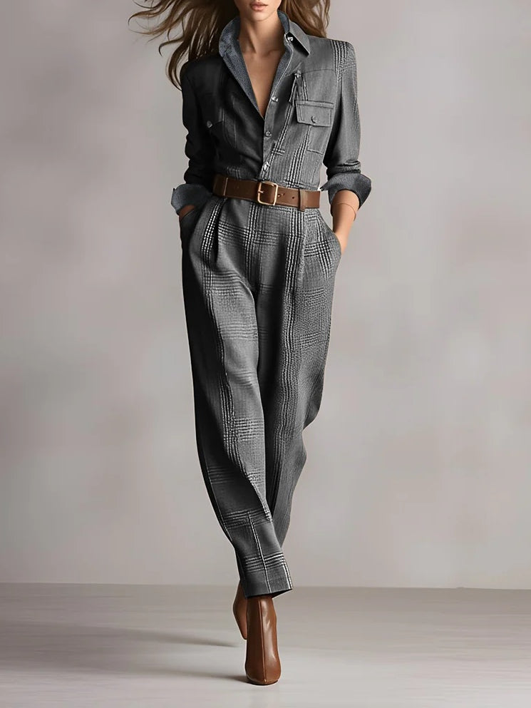 Anna™ | mono elegante a quadrados