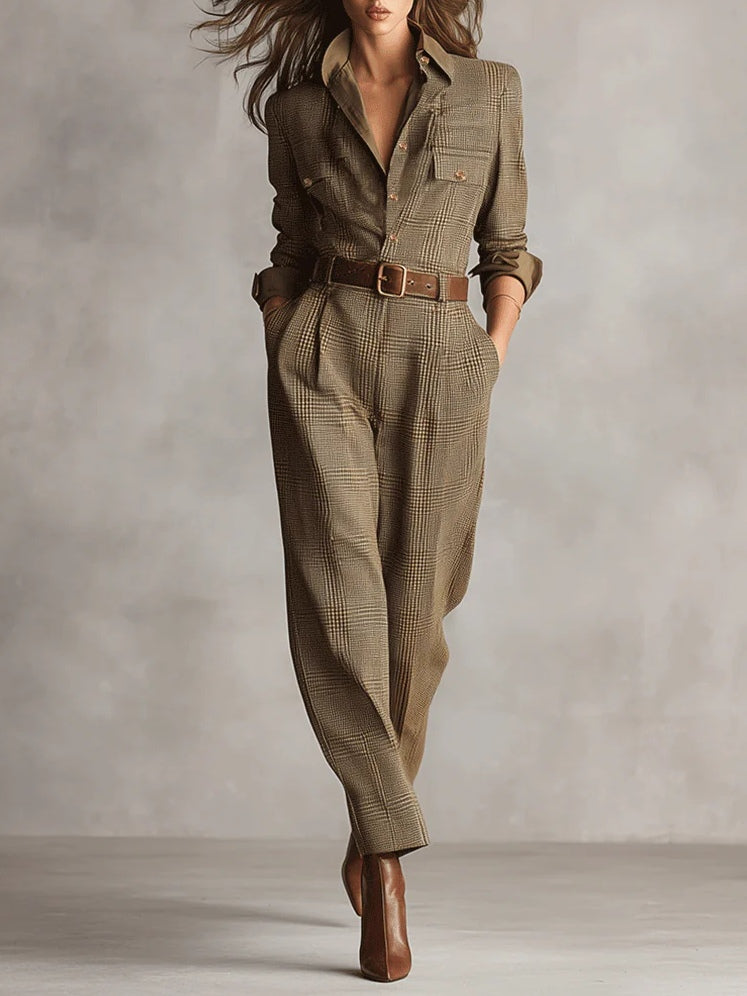 Anna™ | mono elegante a quadrados