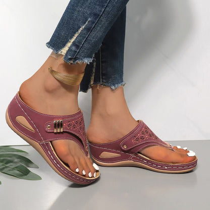 Aria™ - Sandálias Compensadas Conforto & Suporte