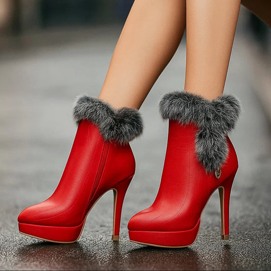 Magda - Botas Com Salto Quentes