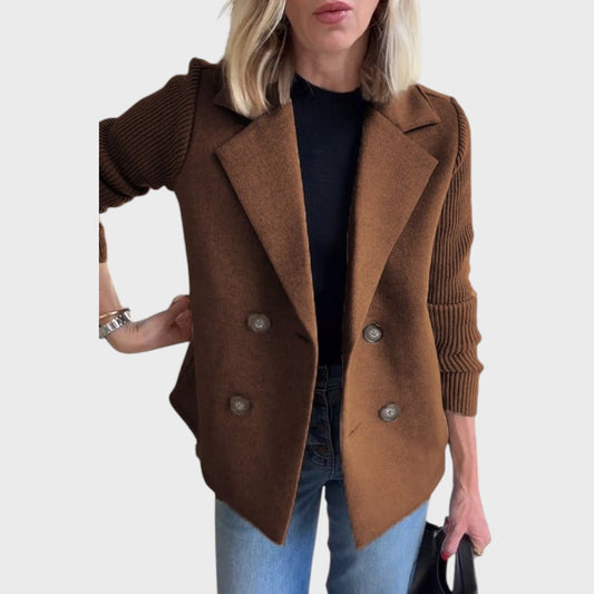 Emma - Blazer elegante com mangas de malha