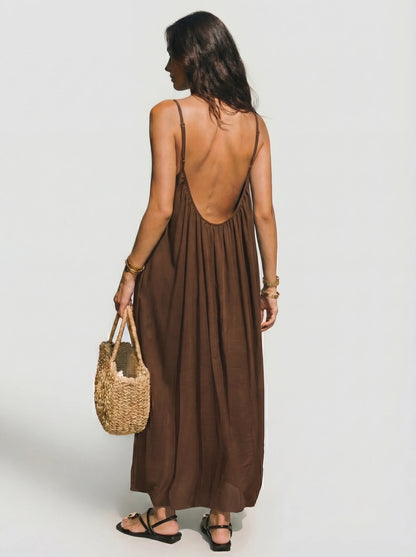 LENA - VESTIDO ESPALDA ABIERTA
