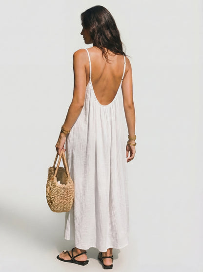 LENA - VESTIDO ESPALDA ABIERTA