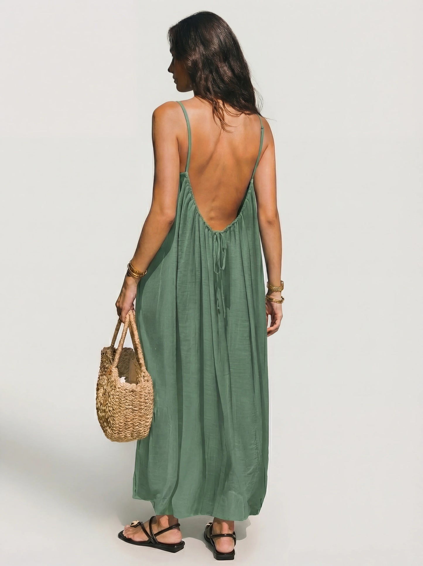 LENA - VESTIDO ESPALDA ABIERTA