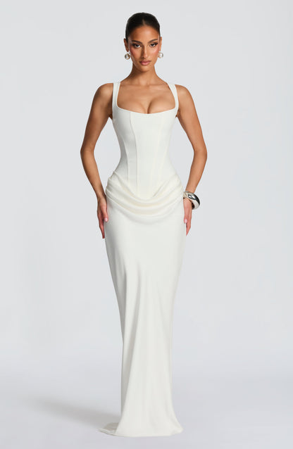VESTIDO MAXI ESPARTILHO AJUSTADO