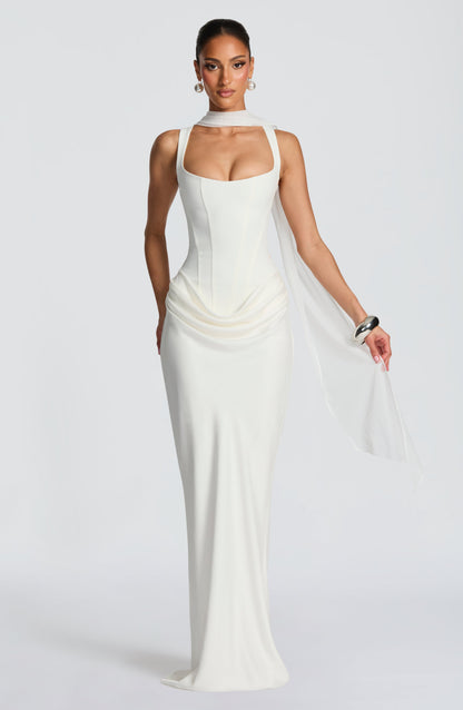 VESTIDO MAXI ESPARTILHO AJUSTADO