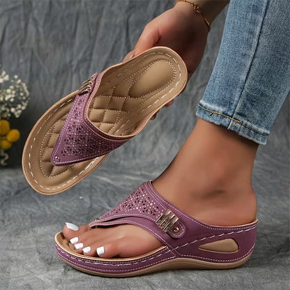 Aria™ - Sandálias Compensadas Conforto & Suporte