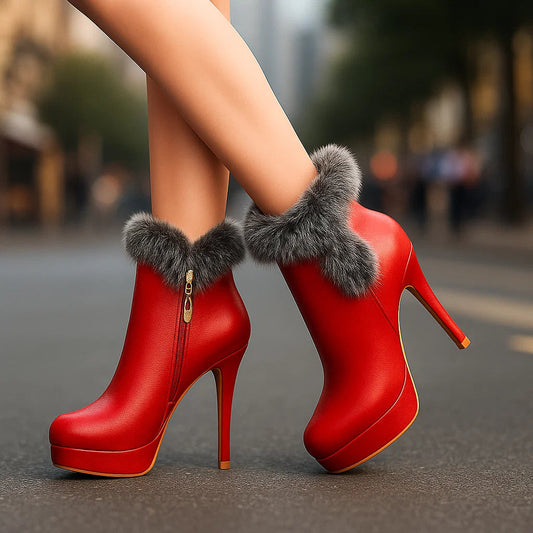 Magda - Botas Com Salto Quentes