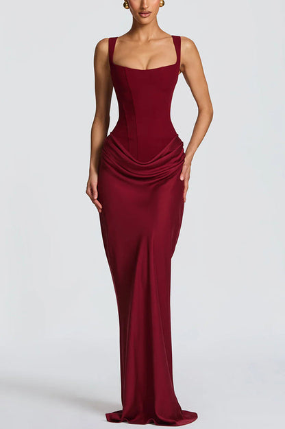 VESTIDO MAXI ESPARTILHO AJUSTADO