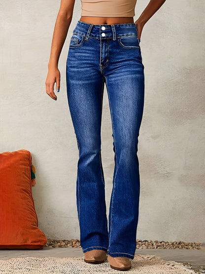 Alana - Jeans Évasés Confortáveis