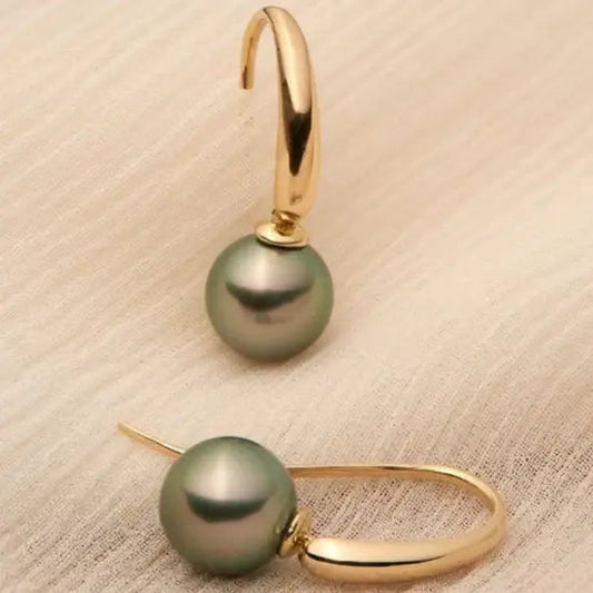 Brincos Elegantes de Pérola de Oliveira