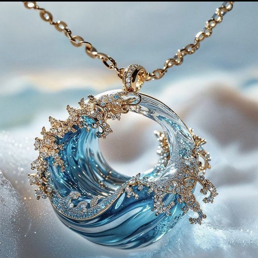 Colar Exótico “Juramento do Oceano”