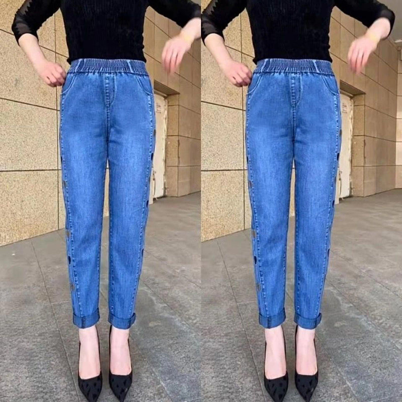 Soraya - Jeans Elásticos com Bordado