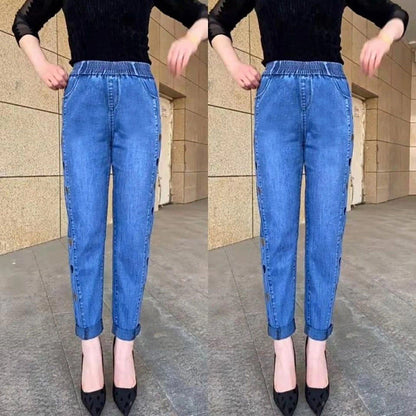 Soraya - Jeans Elásticos com Bordado