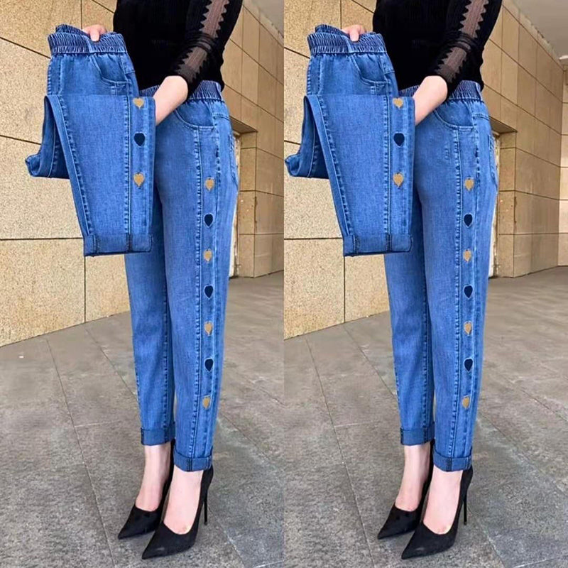 Soraya - Jeans Elásticos com Bordado