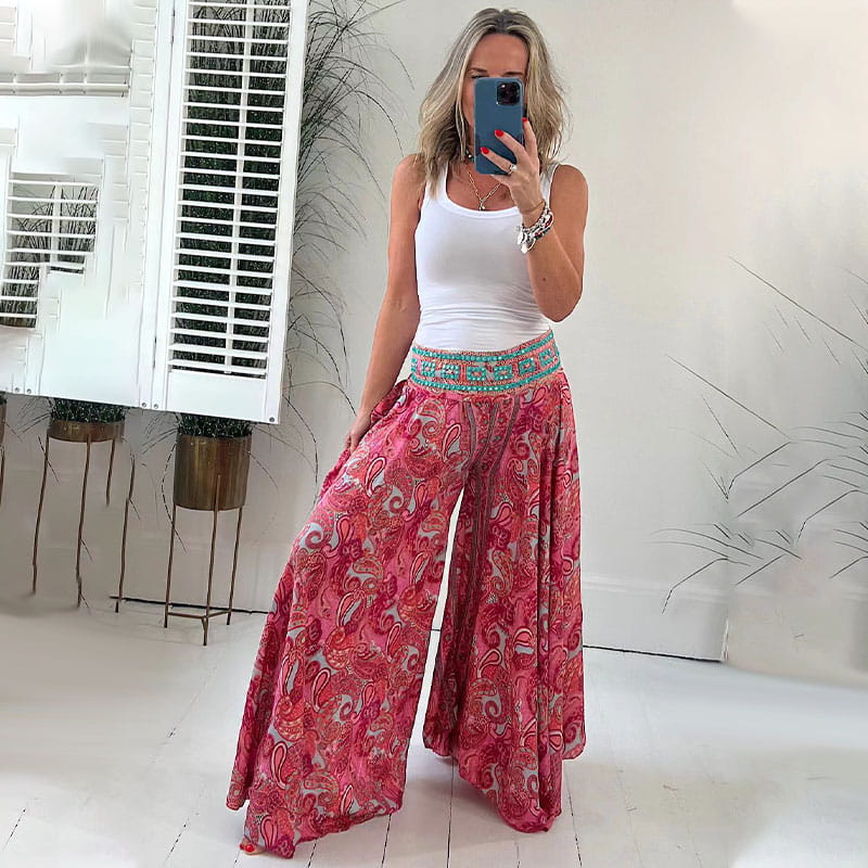 Reagan - Calças Boho Chic Leves