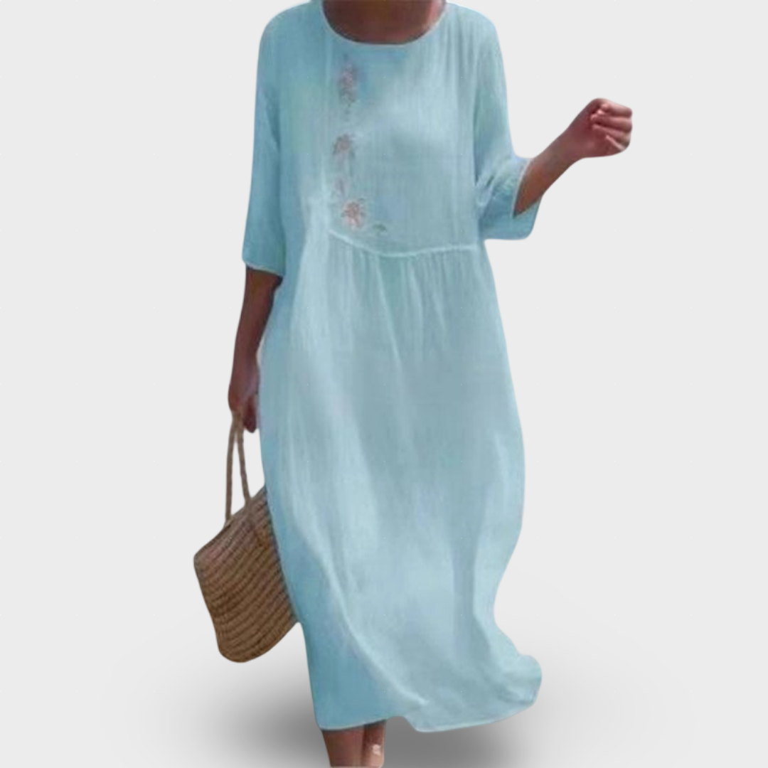 Molaka - Vestido Midi Confortável