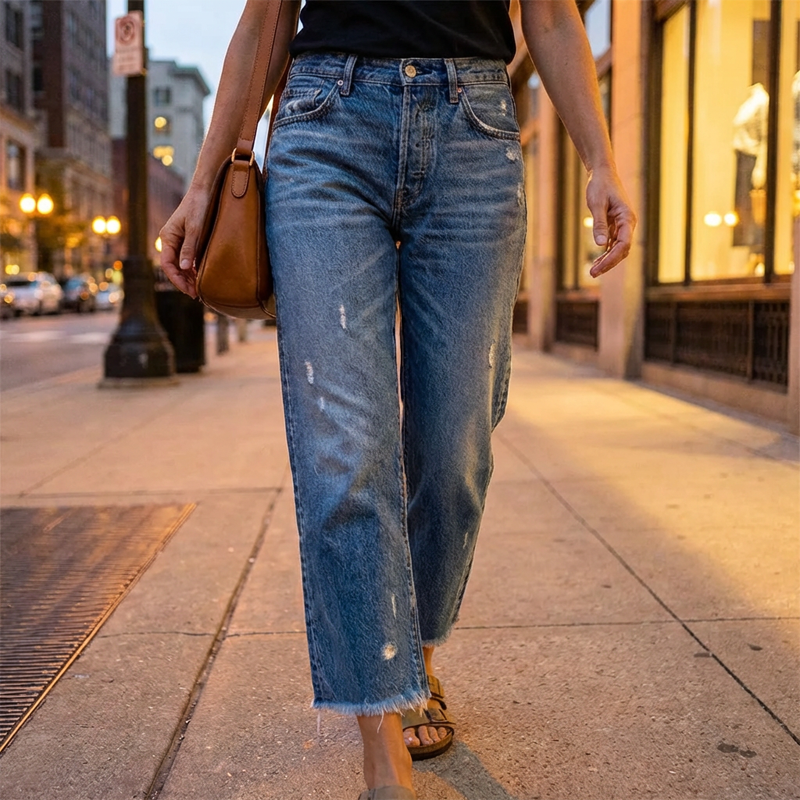 Danice - Jeans Cropped Elegantes